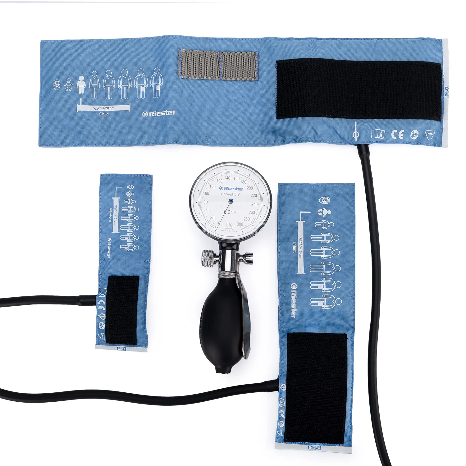 Tensiómetro Aneroide RIESTER 1441 Babyphon 3 Brazaletes