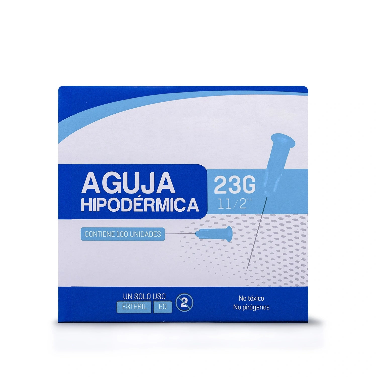 Aguja Hipodérmica Estéril 23 G X 1 1/2" CAJA 100 UND