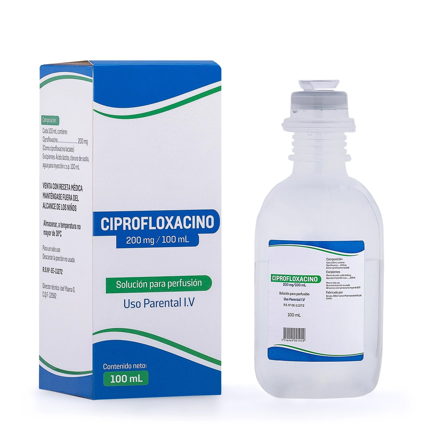 Ciprofloxacino 200 MG Solución para Perfusión FCO 100 ML