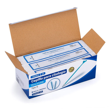 Citocepillo para Citología Estéril Tipo D CAJA 100 UND