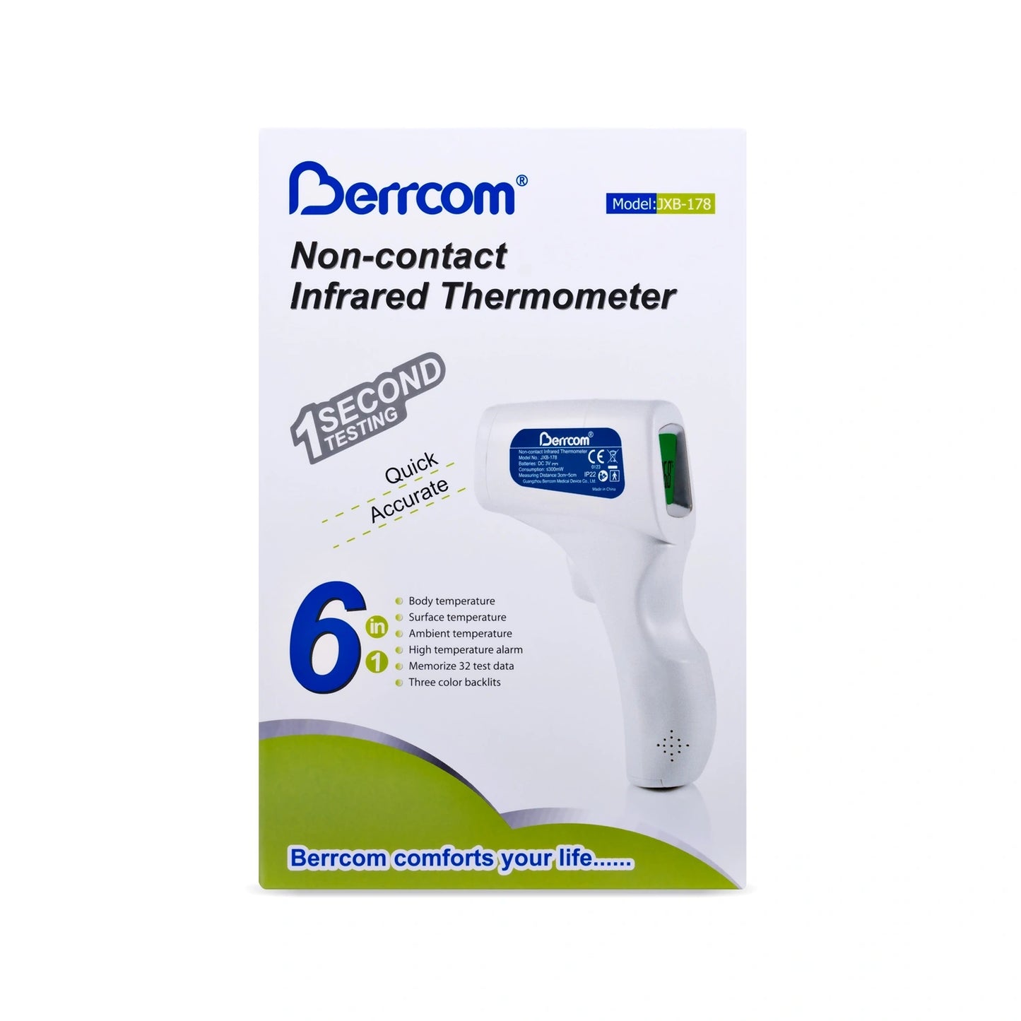 Termómetro Digital Infrarrojo BERRCOM JXB-178