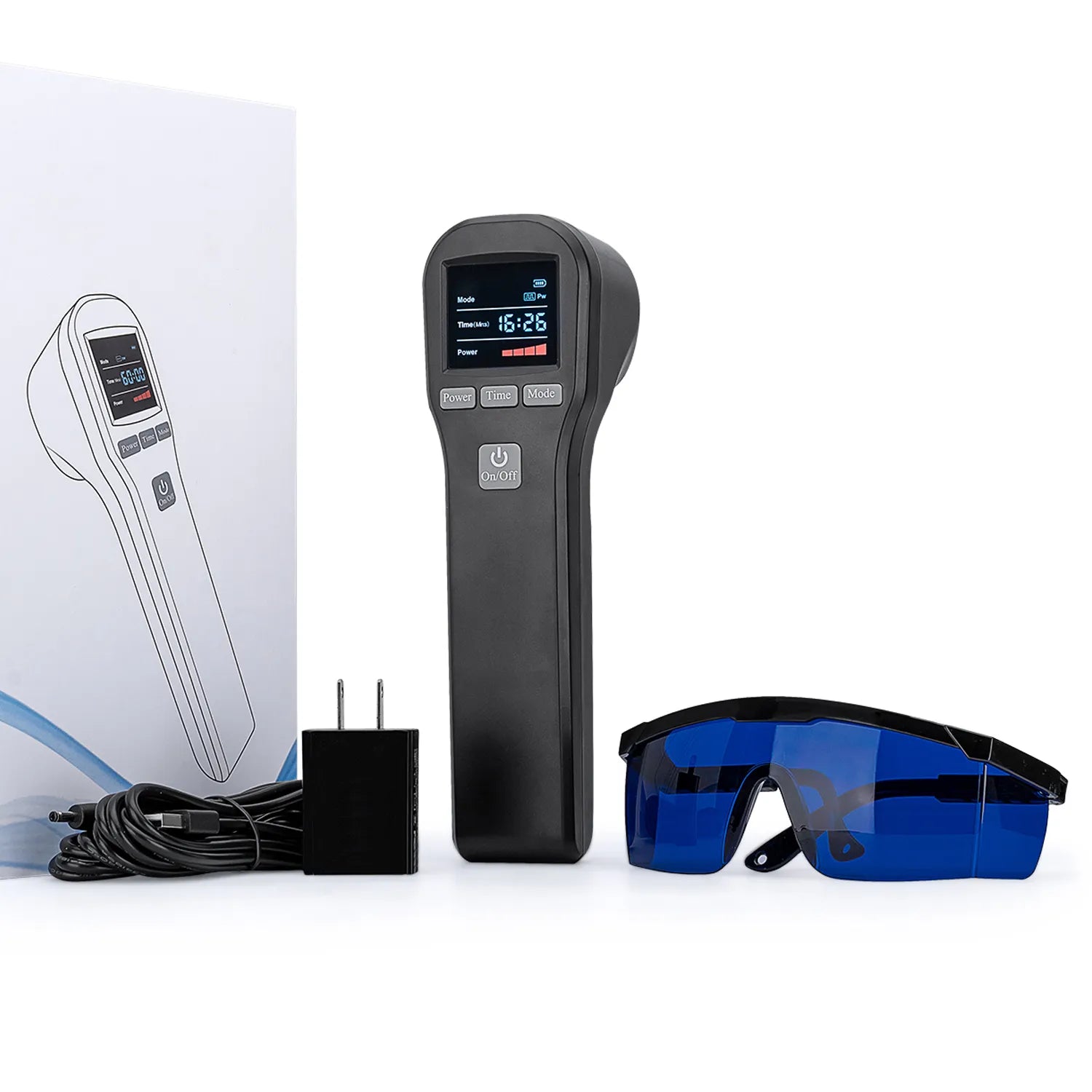 Láser para Terapia Digital Recargable de 650 NM A 808 NM