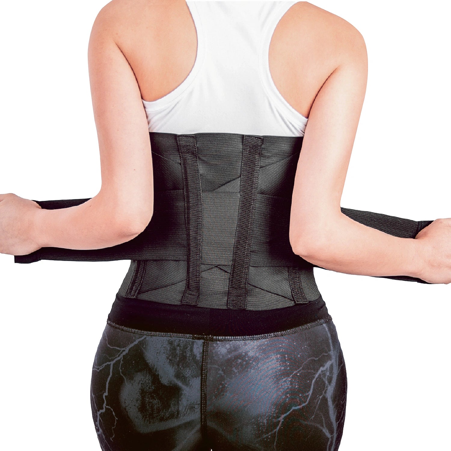 Faja para Soporte Lumbar Flexible Negra