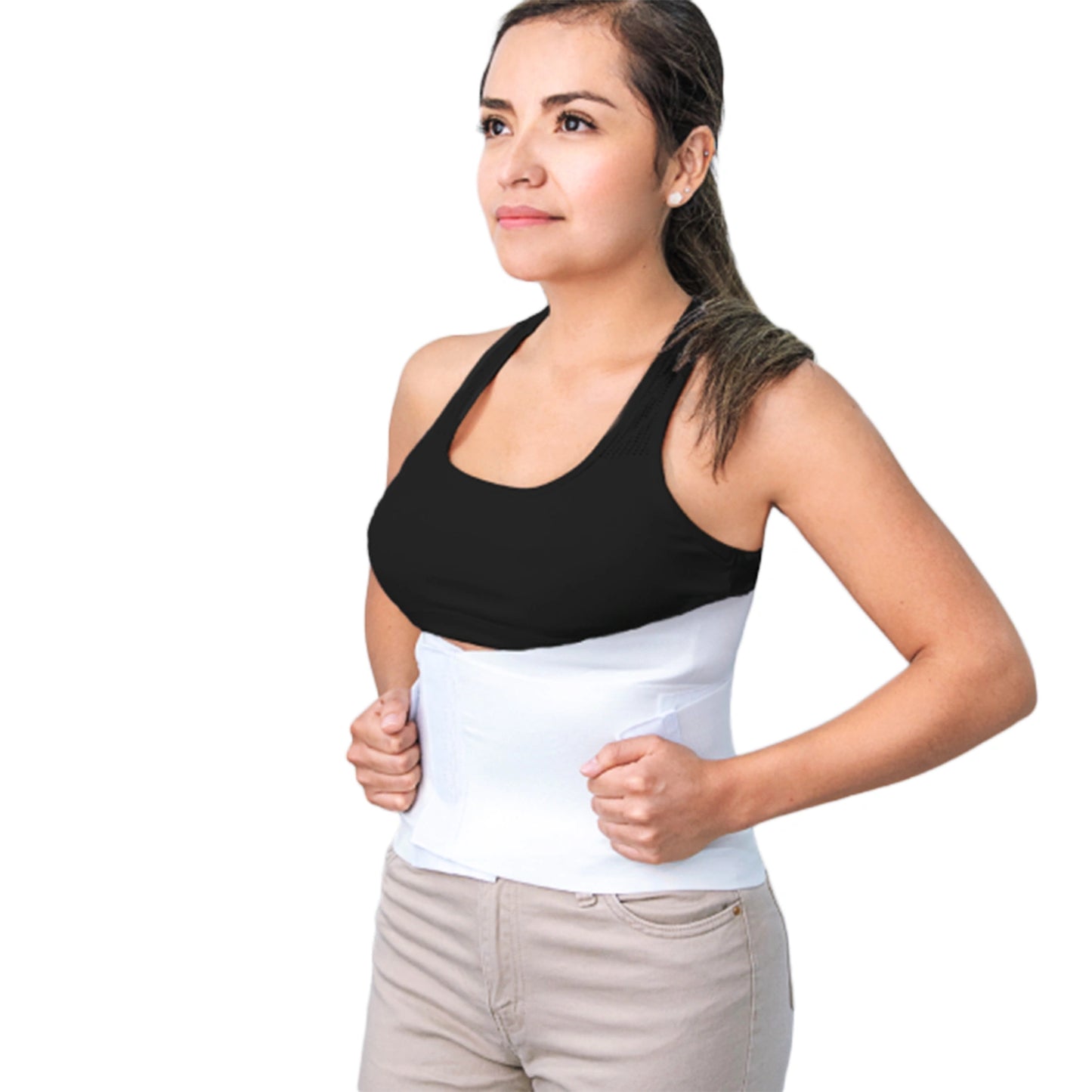 Faja para Soporte Lumbar Blanca Rígida