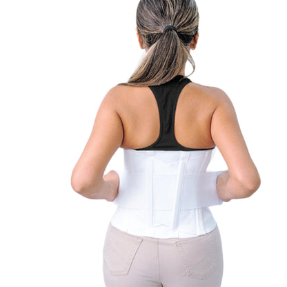 Faja para Soporte Lumbar Blanca Rígida