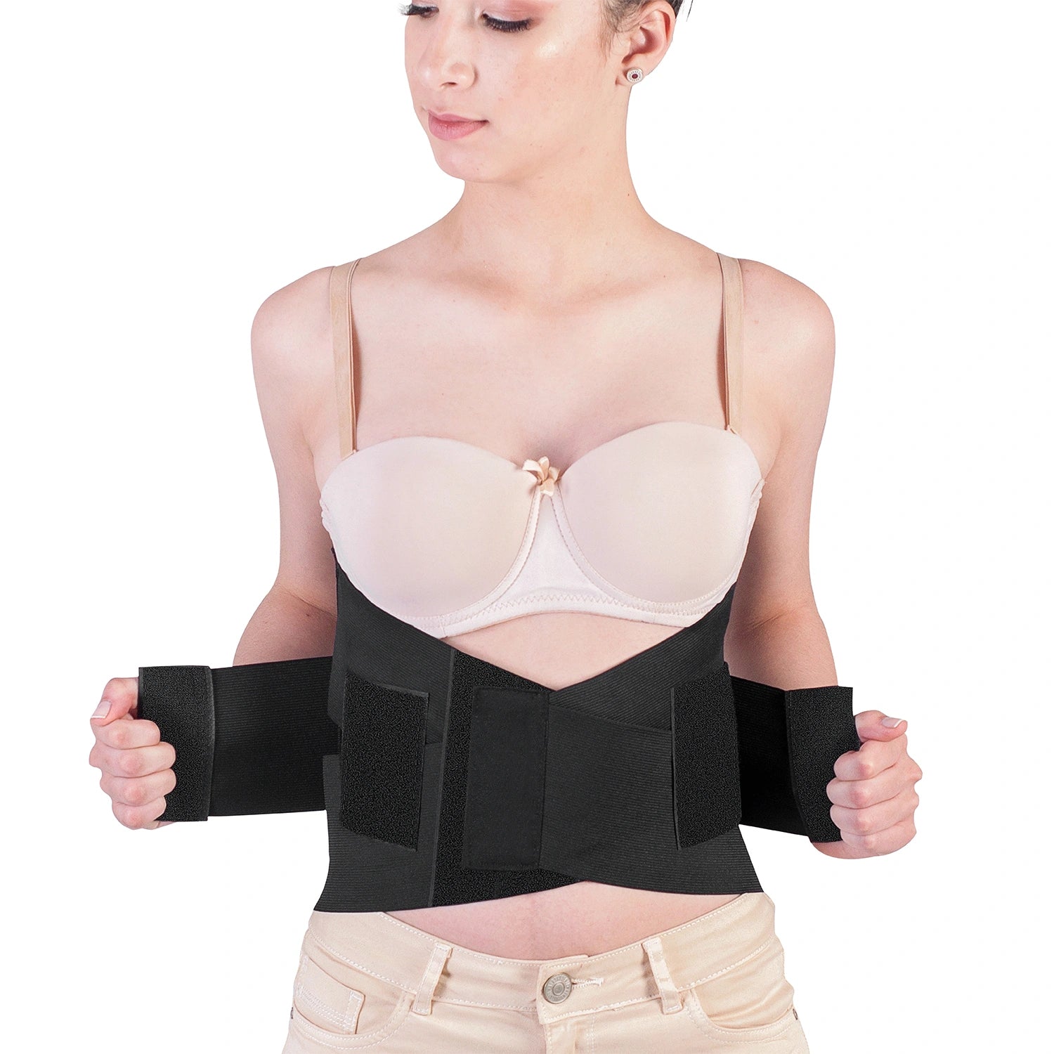 Faja para Soporte Lumbar Negra Rígida