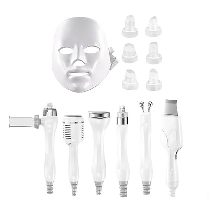 Equipo Multifuncional Hidrafacial 7 en 1 con Máscara LED