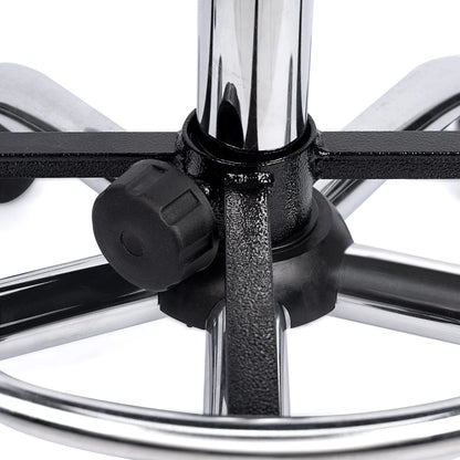 Taburete de Acero Inoxidable con Asiento Giratorio Rodable