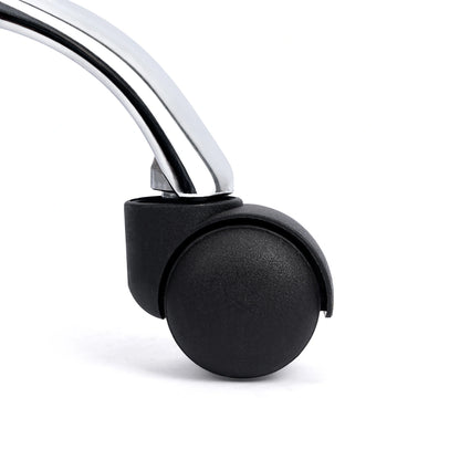 Taburete de Acero Inoxidable con Asiento Giratorio Rodable