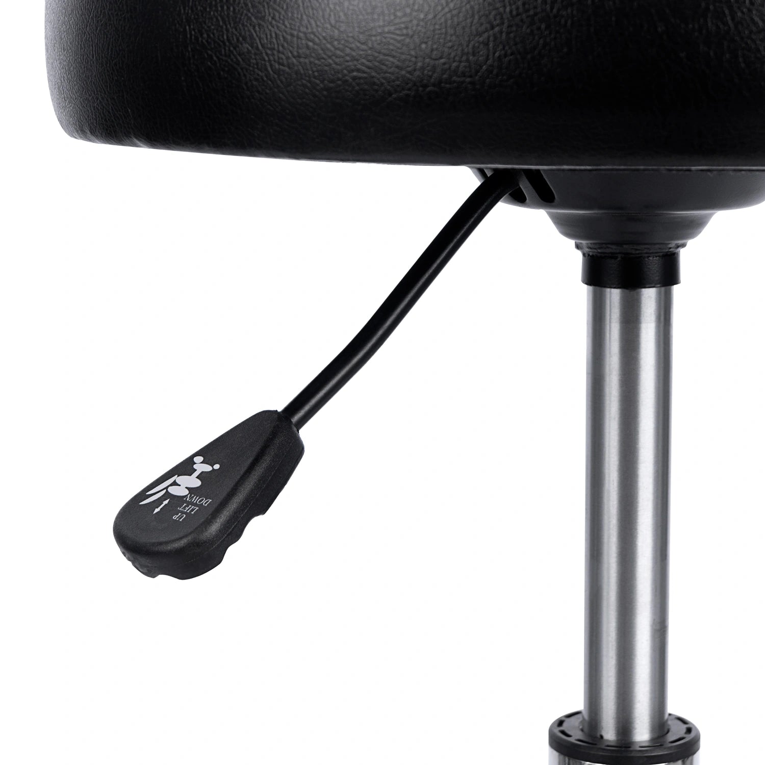 Taburete de Acero Inoxidable con Asiento Giratorio Rodable