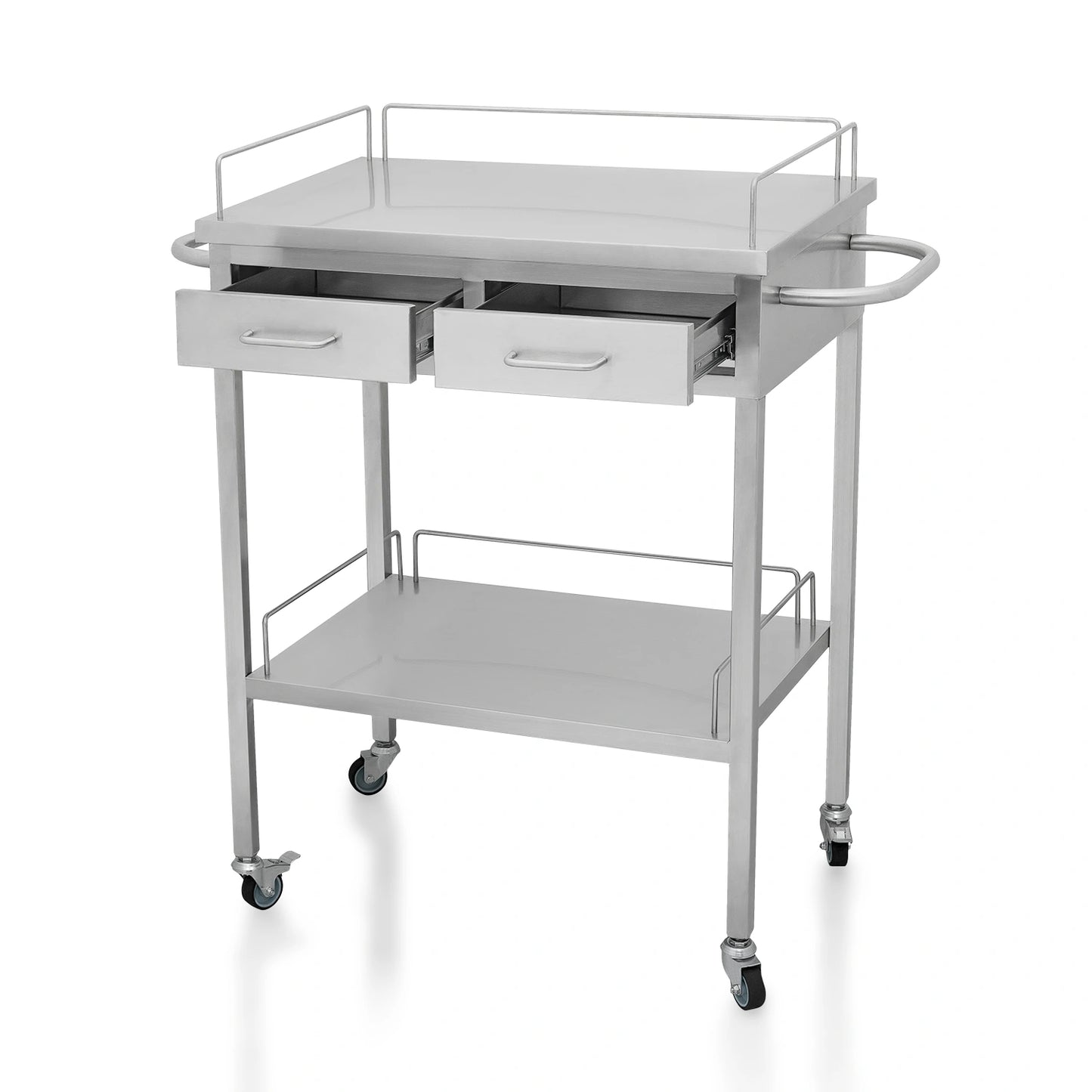 Mesa de Acero Inoxidable Rodable para Múltiples Usos