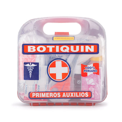 Botiquín de Plástico KIT COMPLETO Tipo Lonchera 20 X 20 CM