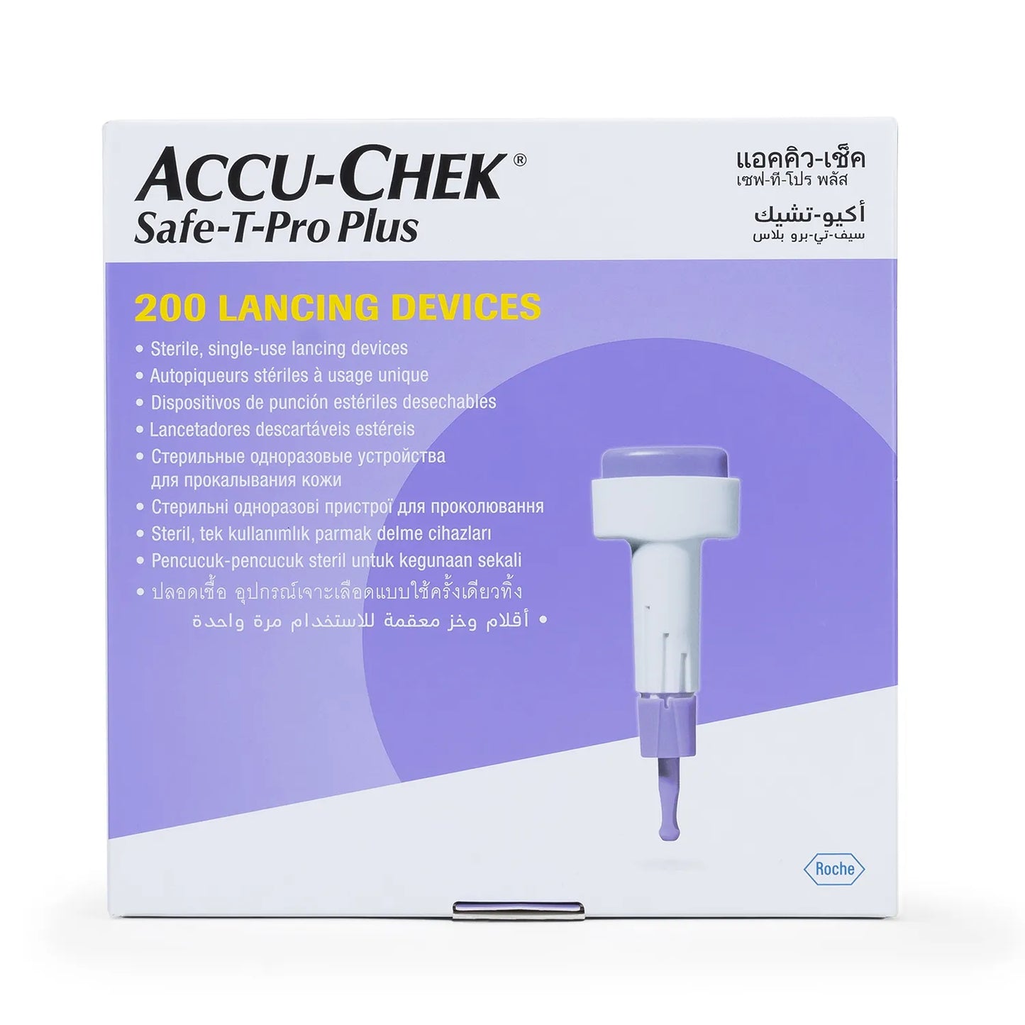Lancetas Retráctil ACCU CHEK SAFE T PRO PLUS 23 G CAJA 200 UND