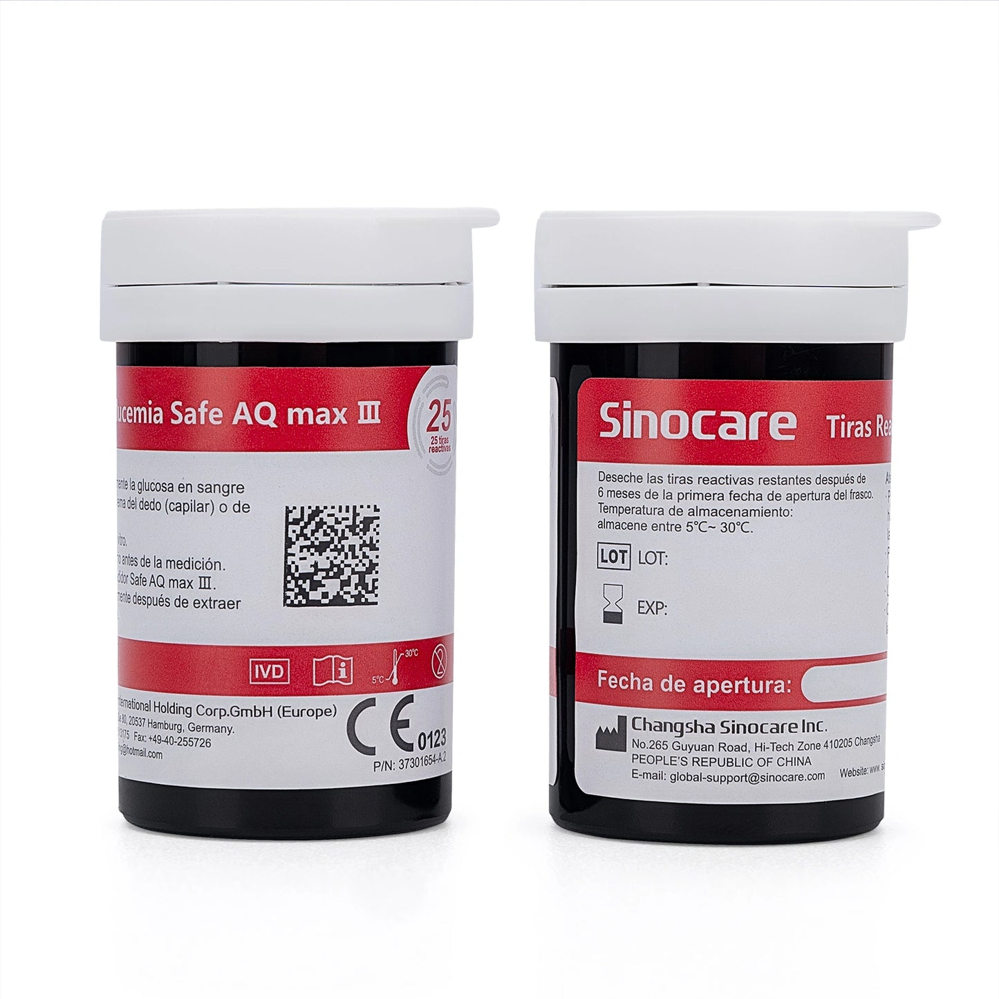 Tiras Reactivas para Glucosa SINOCARE SAFE AQ MAX CAJA 50 UND