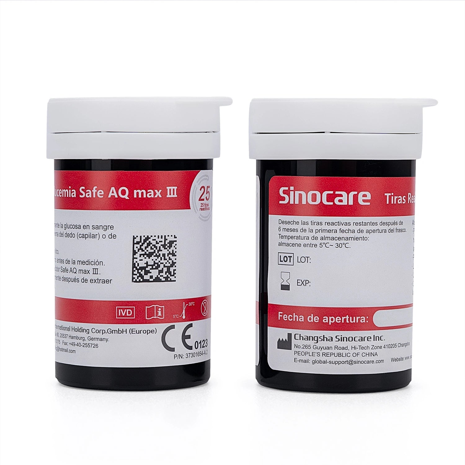Tiras Reactivas para Glucosa SINOCARE SAFE AQ MAX CAJA 50 UND