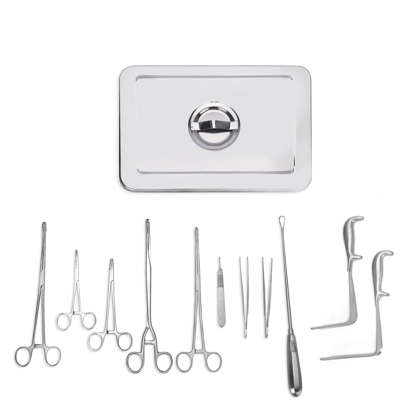 Set Instrumental para Legrado Puerperal 12 PZS