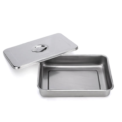Caja Instrumental de Acero Inoxidable de 30 X 20 X 10 CM