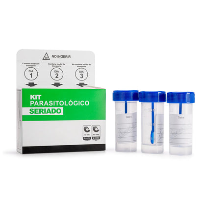 Kit Parasitológico Seriado por 3 Muestras