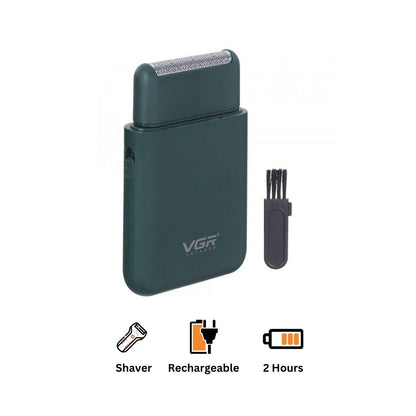 Mini Afeitadora Recargable USB para Viaje VGR V-390
