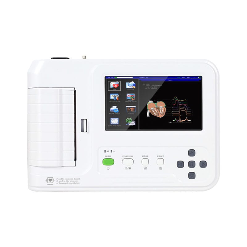 Electrocardiógrafo Digital 3/6 Canales 12 Derivaciones con Impresora CONTEC ECG600G