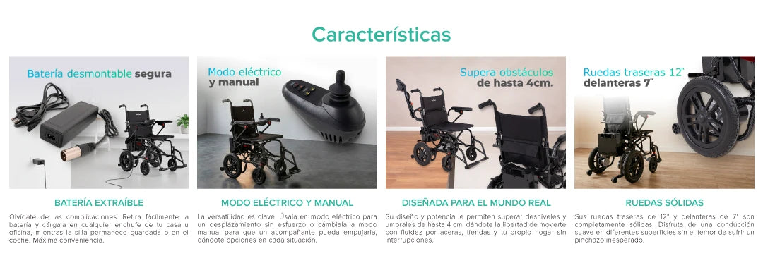 Silla de Ruedas Eléctrica Plegable FIRST CARE Daily
