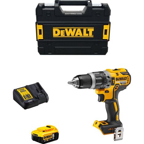 Taladro Percutor Inalámbrico Brushless 1/2" con Batería 5 Ah DEWALT DCD796P1