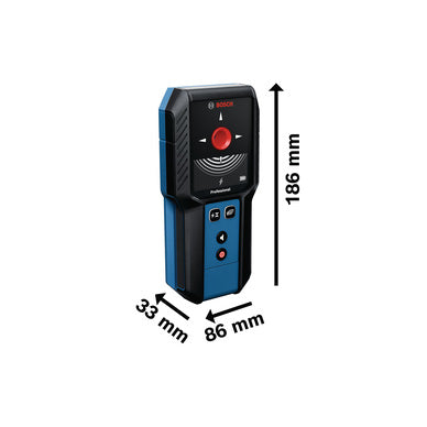 Detector de Metales, Madera y Cables con Corriente BOSCH GMS 120-27 Professional