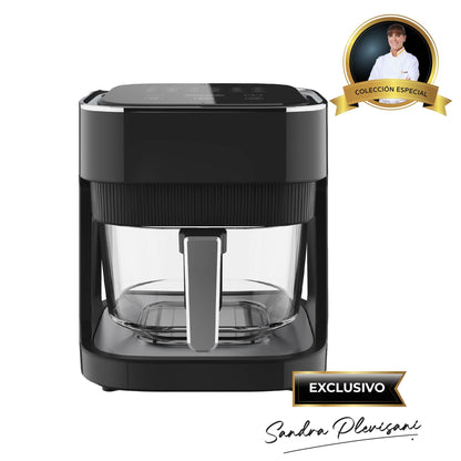 Freidora de Aire Digital CrystalCook 360 de 4 L con Tazón de Vidrio IMACO AF1340G