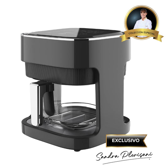 Freidora de Aire Digital CrystalCook 360 de 4 L con Tazón de Vidrio IMACO AF1340G