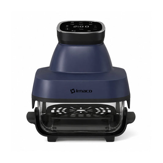 Freidora de Aire Dual Glass Pro 6 L con Dos Bandejas de Vidrio IMACO AF1524VD