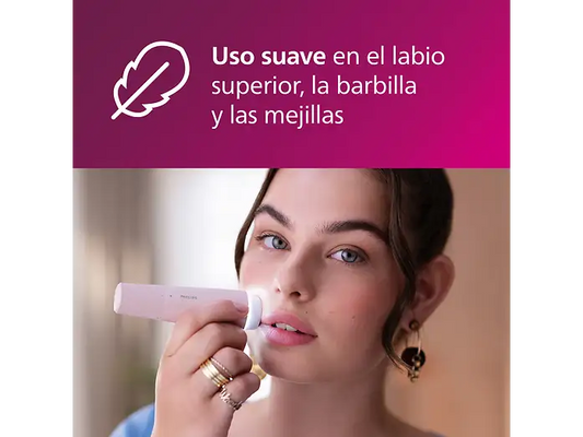 Depiladora Facial Serie 5000 con Luz LED y Espejo PHILIPS BRR454/00
