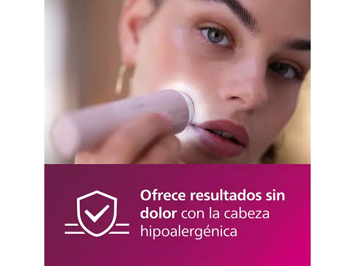 Depiladora Facial Serie 5000 con Luz LED y Espejo PHILIPS BRR454/00