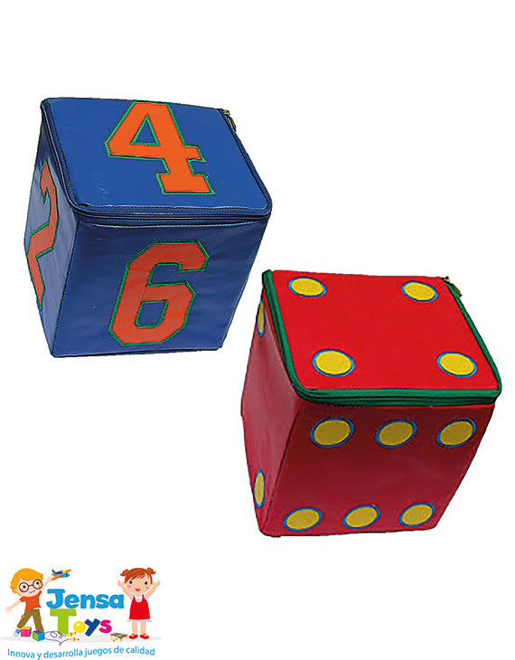 Cubo de Espuma Modelo Dado o Números 20 x 20 cm