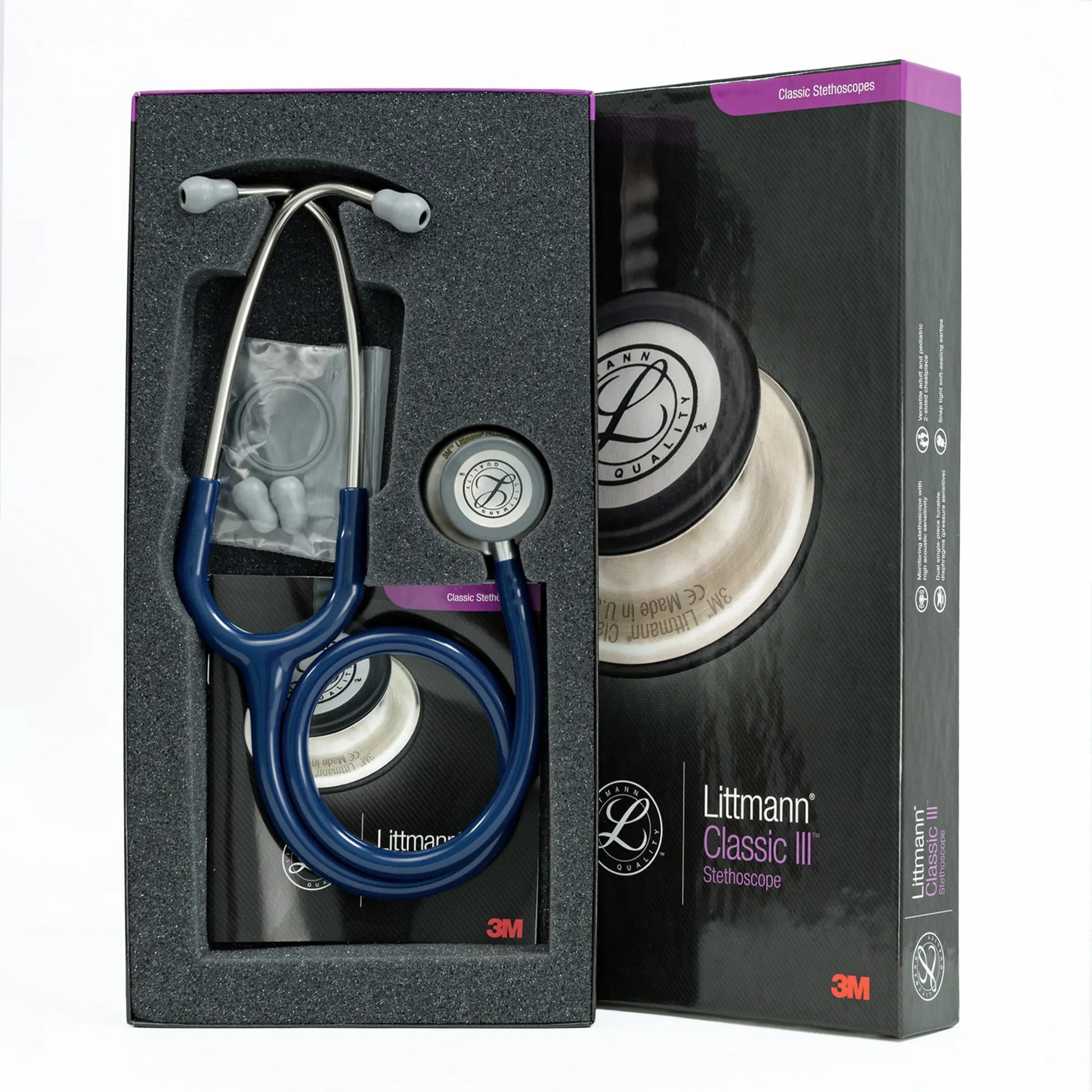 Estetoscopio LITTMANN CLASSIC III Azul Marino 5622