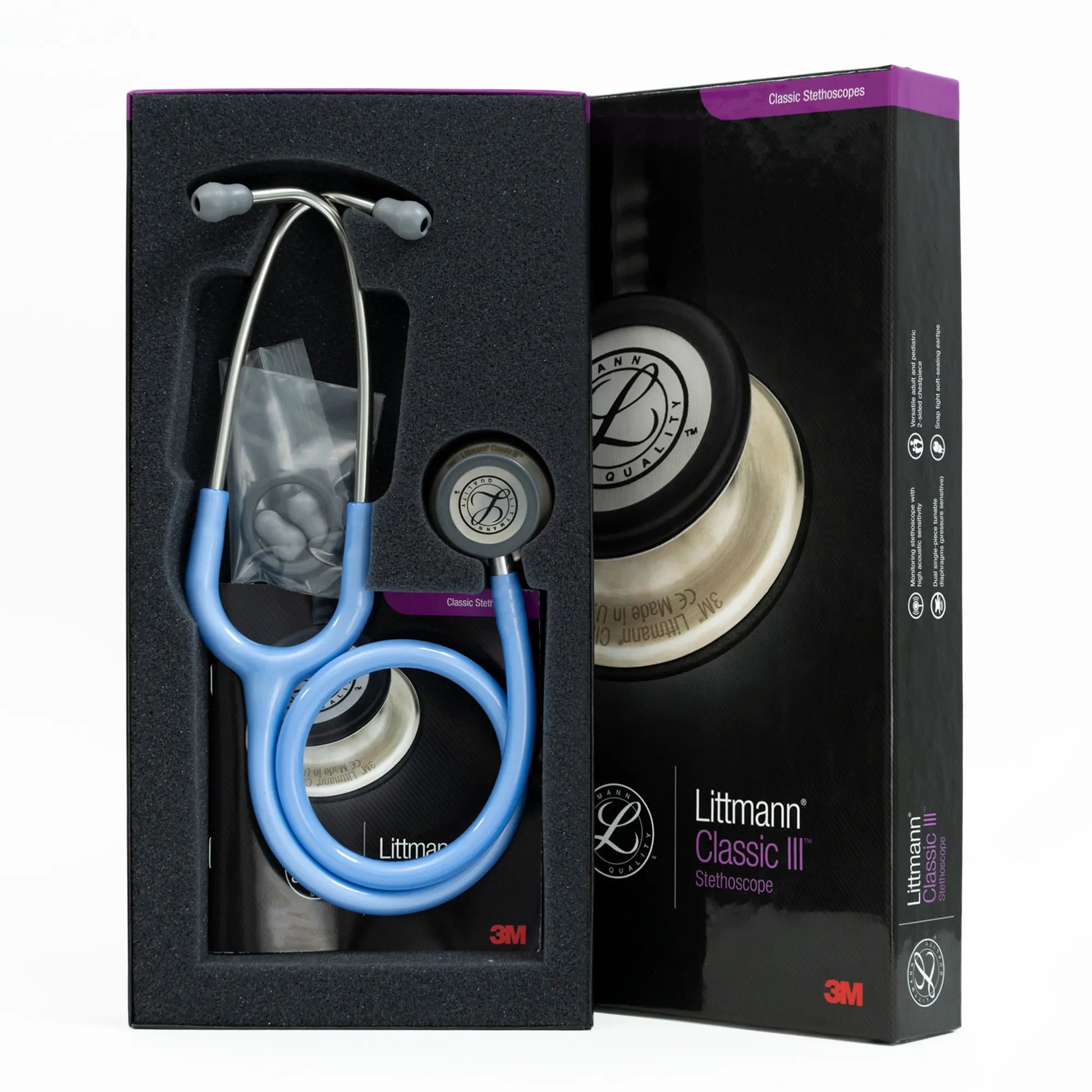 Estetoscopio LITTMANN CLASSIC III Azul Cielo 5630