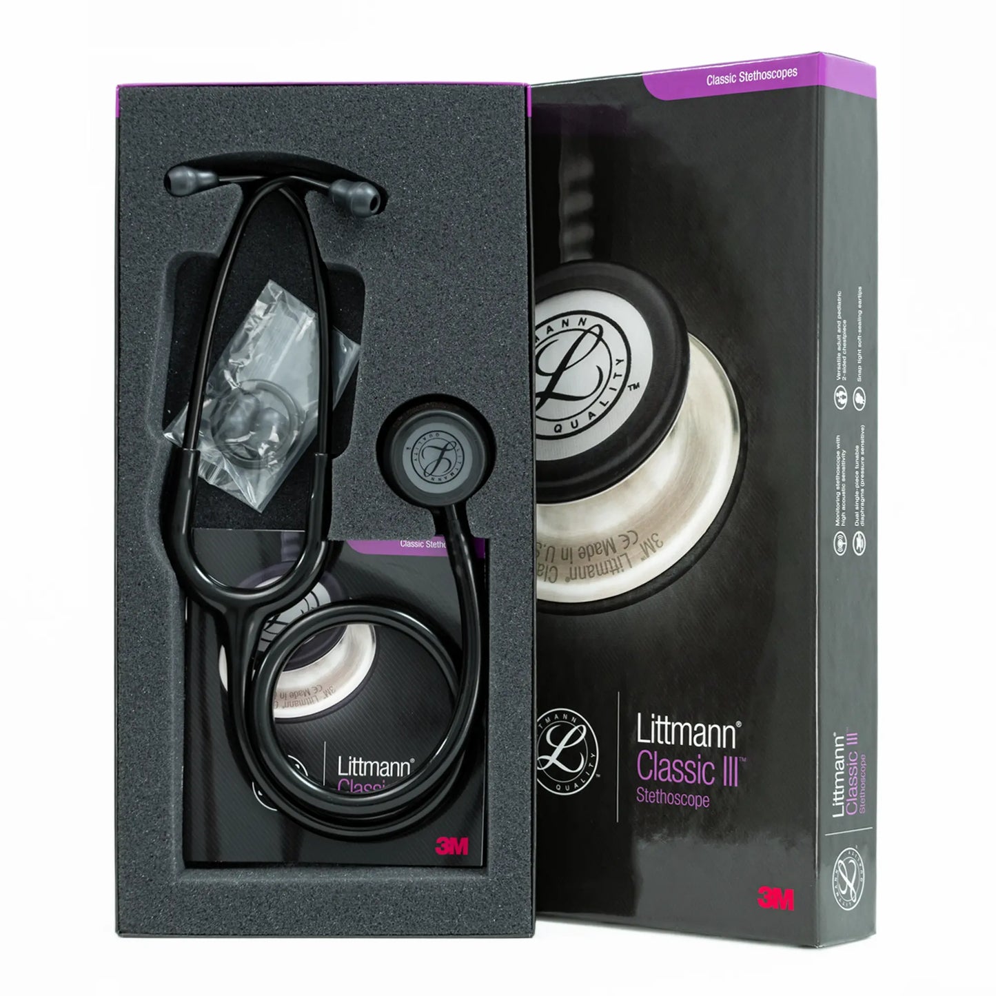 Estetoscopio LITTMANN CLASSIC III Black Edition 5803