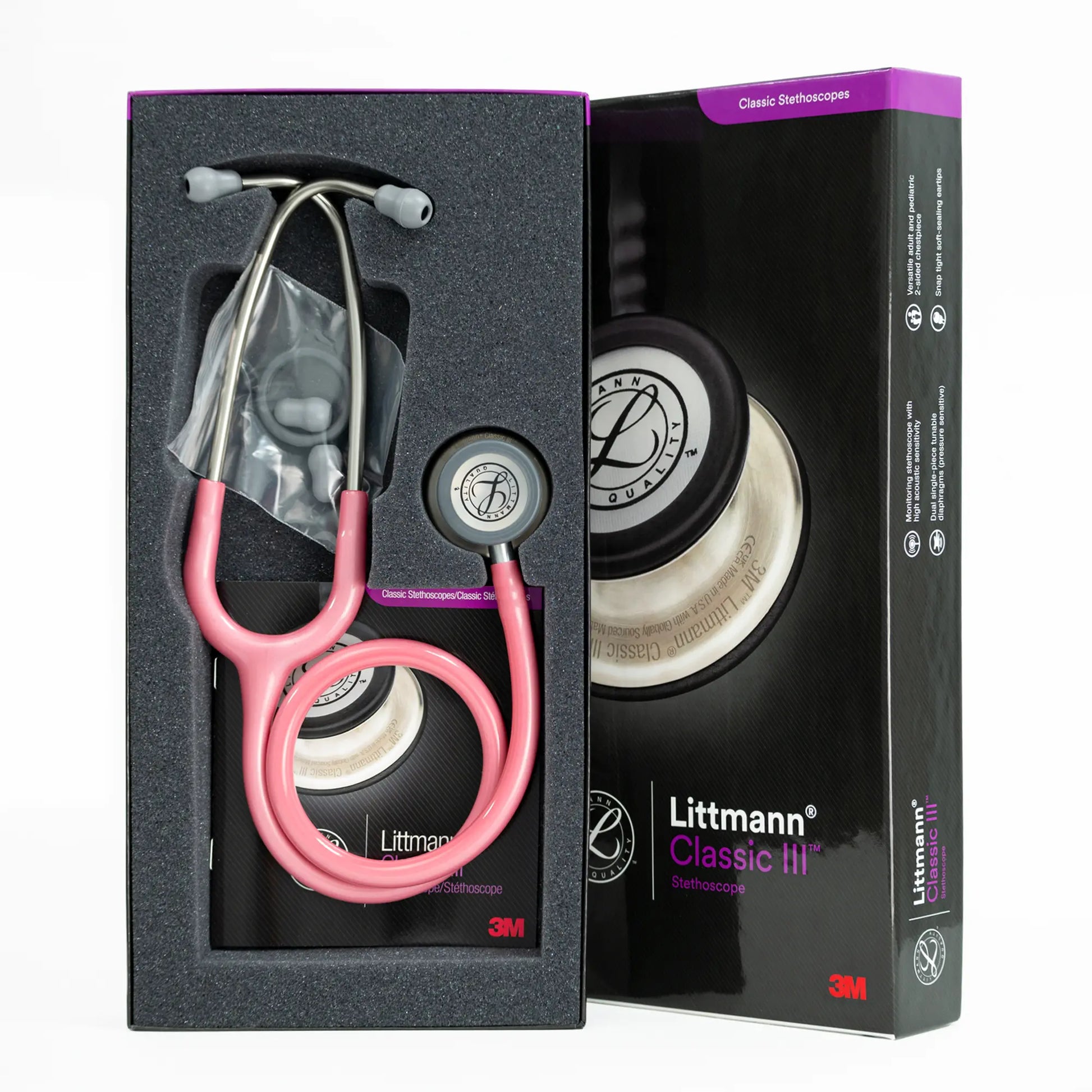 Estetoscopio LITTMANN CLASSIC III Rosado Perla 5633