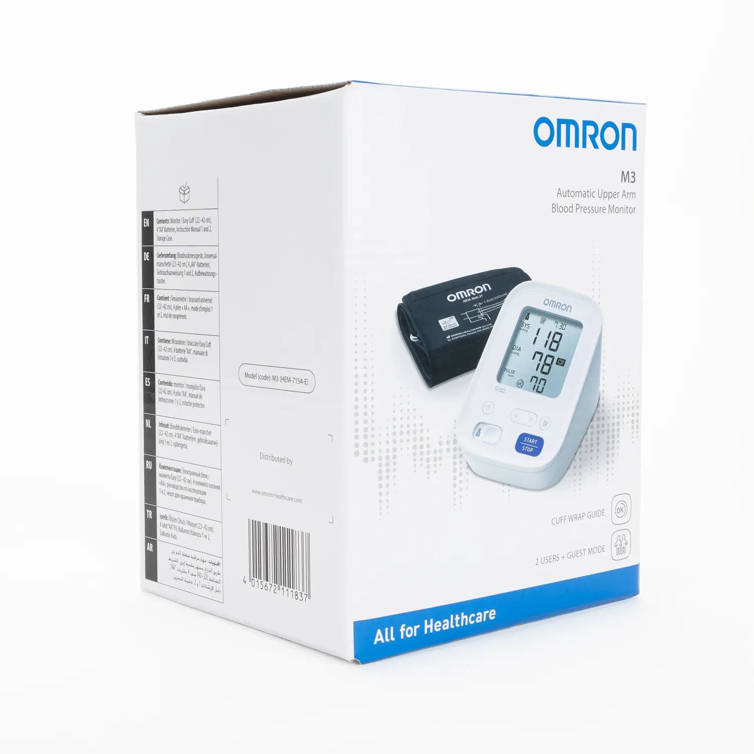 Tensiómetro Digital de Brazo OMRON M3 HEM-7154E