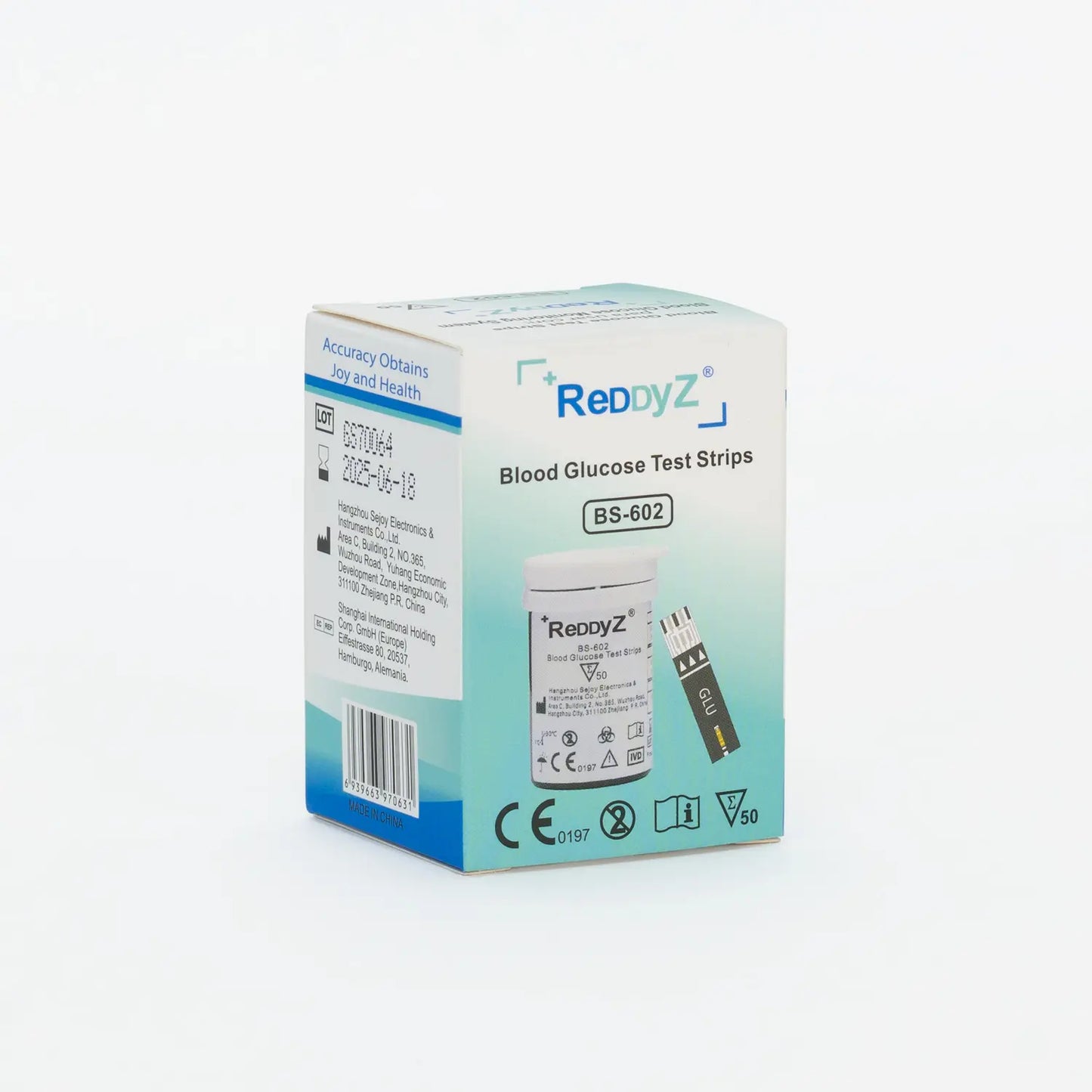 Tiras Reactivas BS-602 para Glucosa REDDYZ BG-710B CAJA 50 UND