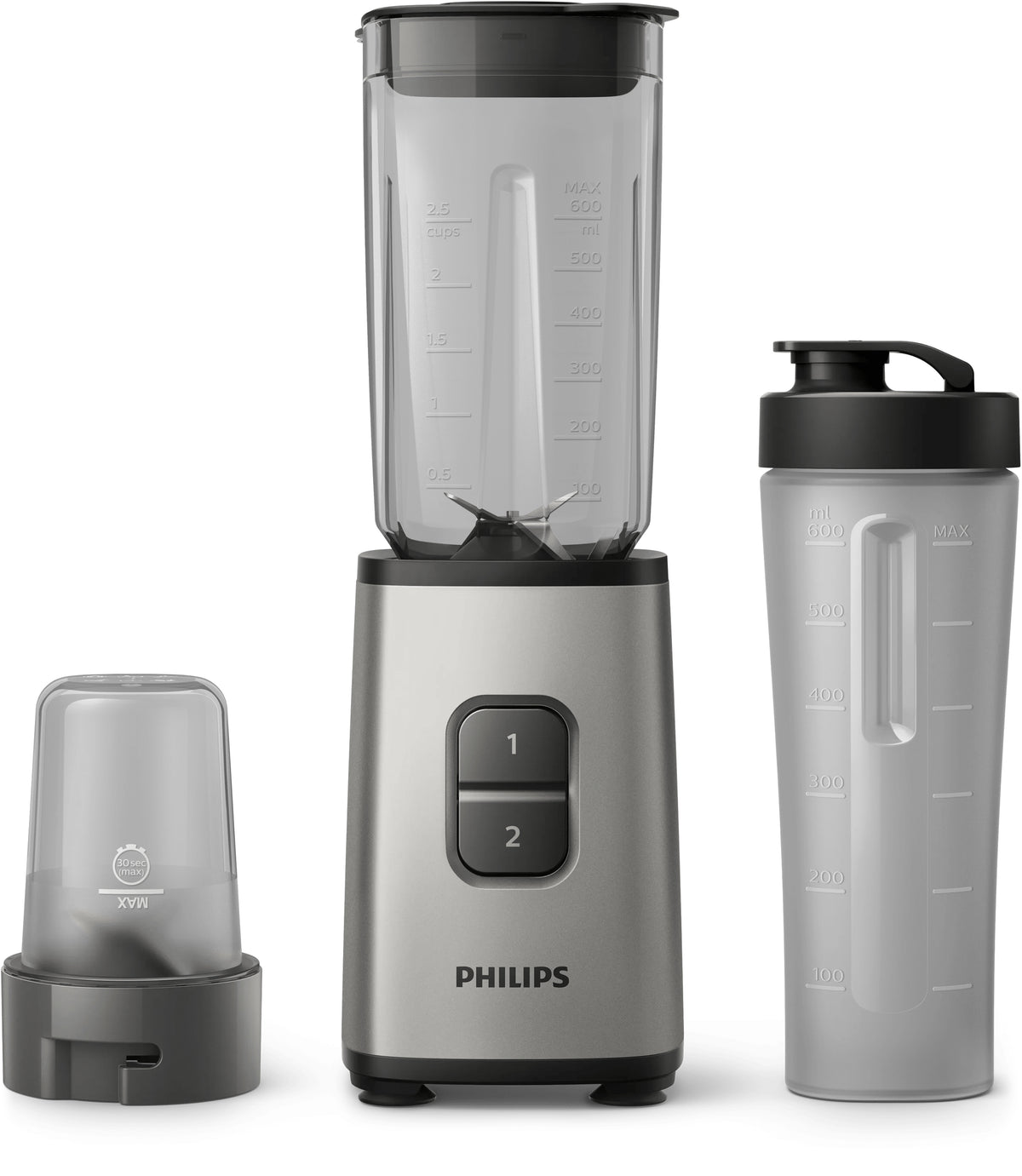 Mini Licuadora y Picadora 350 W 2 Velocidades PHILIPS HR2604