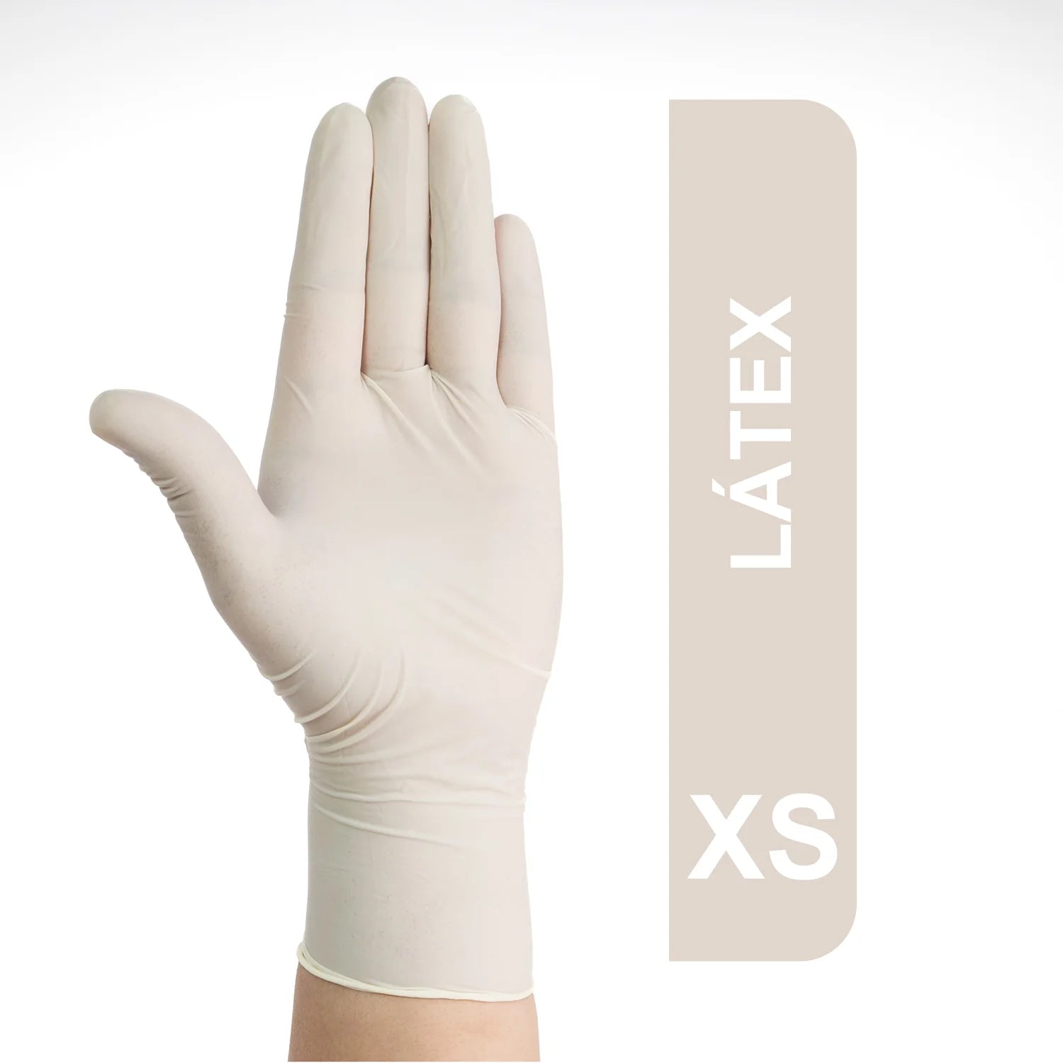Guantes De Látex Desechables Blancos CAJA 100 UND