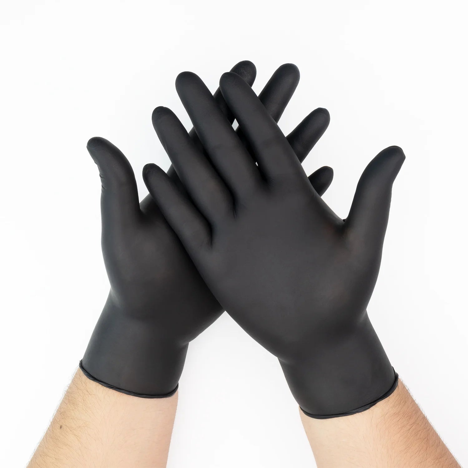 Guantes De Nitrilo Descartables Negros CAJA 100 UND