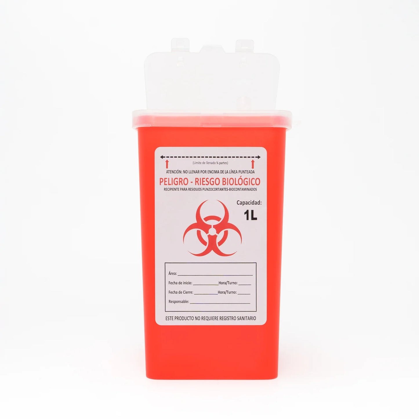 Contenedor de Bioseguridad de Plástico