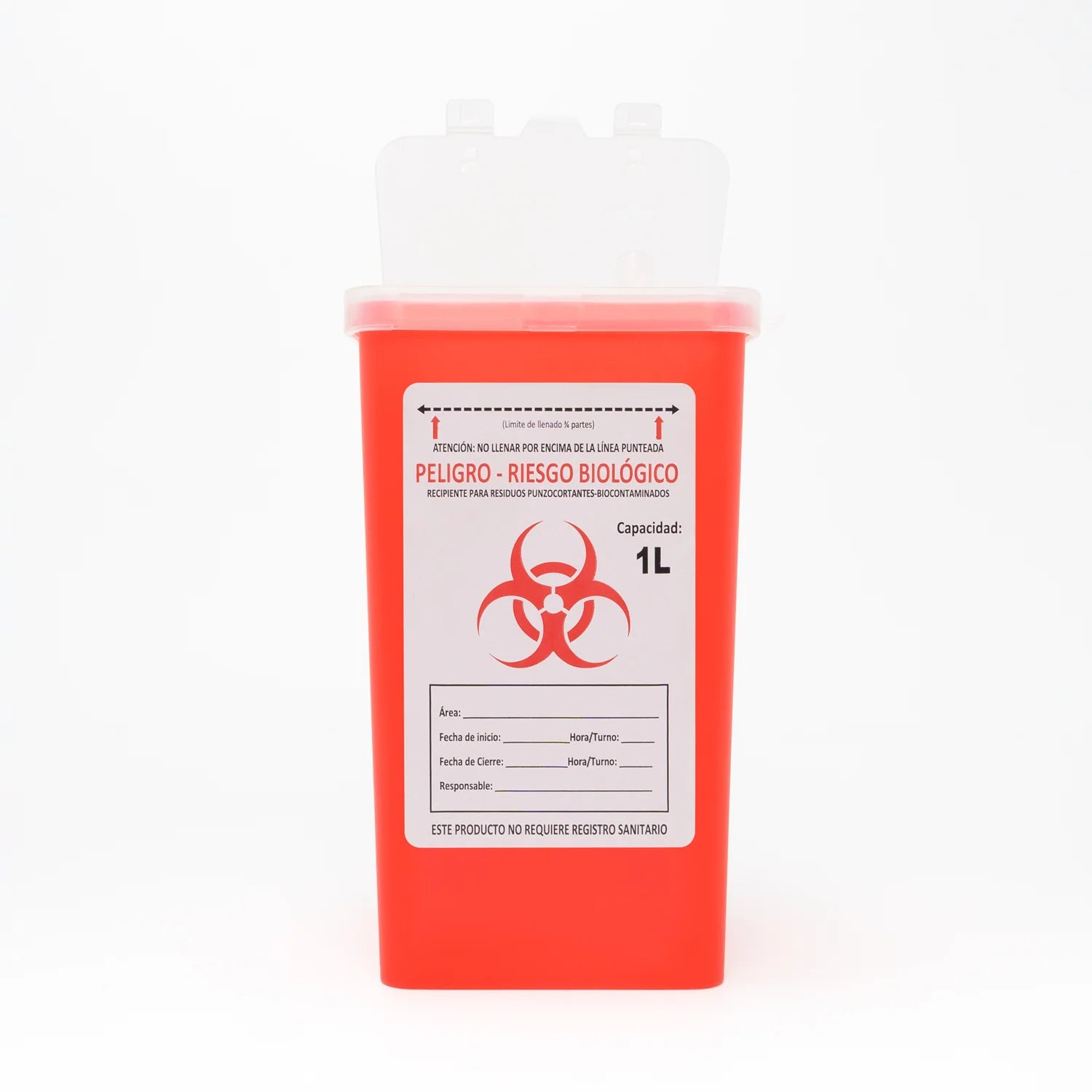 Contenedor de Bioseguridad de Plástico