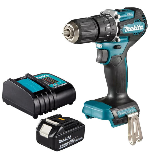 Taladro Percutor Inalámbrico 18 V LXT Brushless con Batería MAKITA DHP487SF