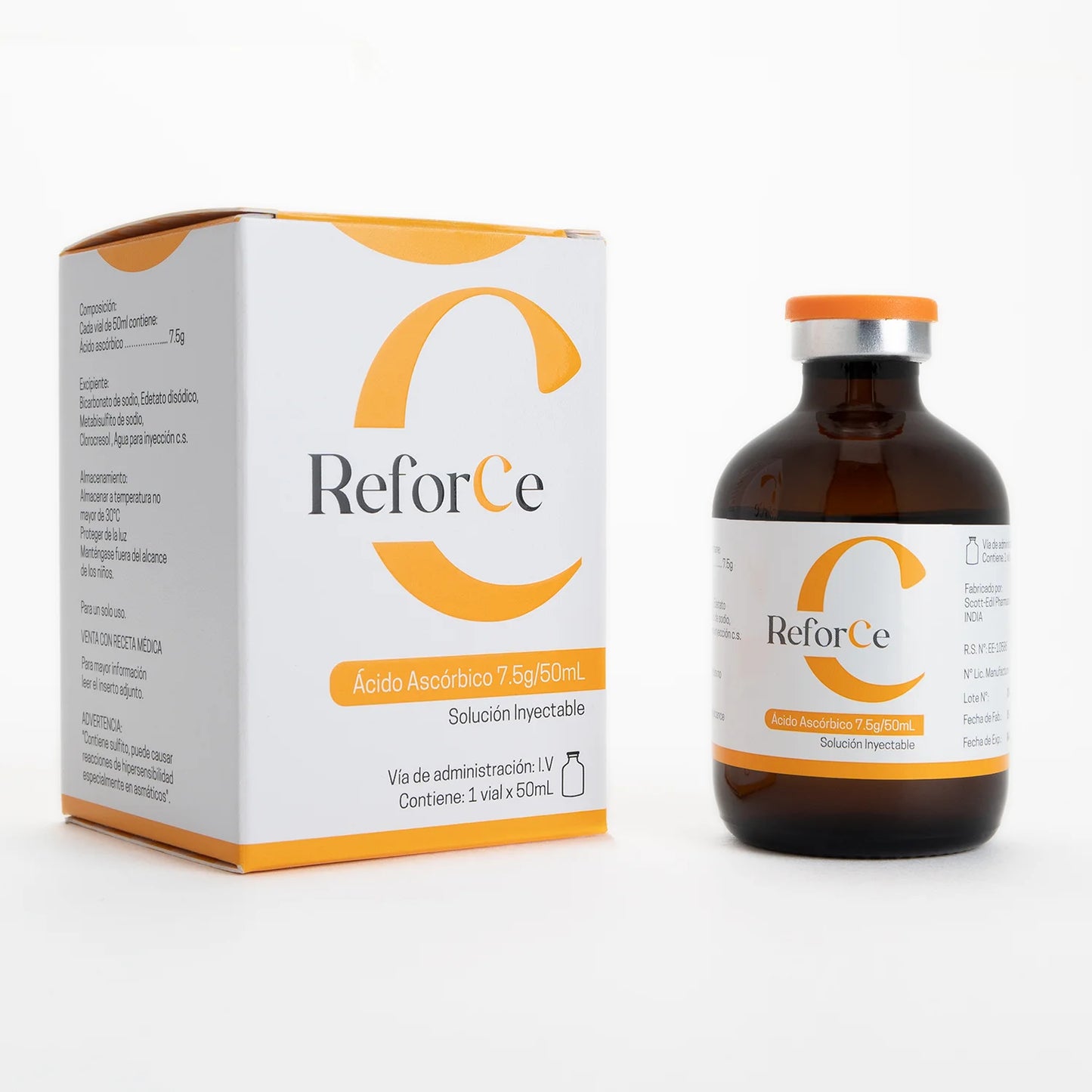 Vitamina C REFORCE 7.5 GR 50 ML Solución Inyectable
