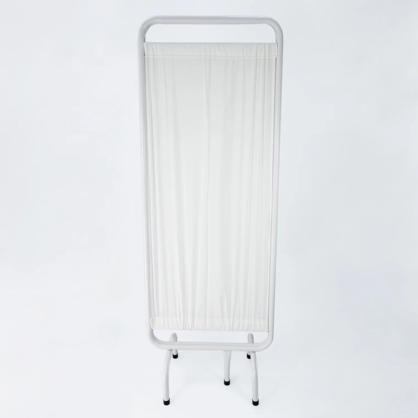 Biombo Metálico Blanco de Dos Cuerpos