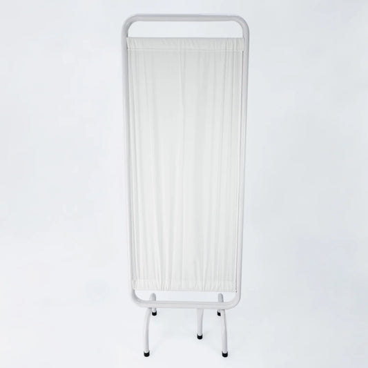 Biombo Metálico Blanco de Dos Cuerpos