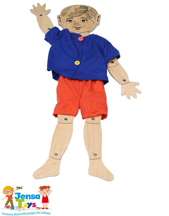 Muñeco Articulado de Madera