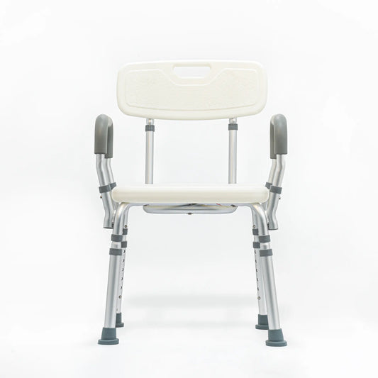 Silla de Ducha Ortopédica con Brazos Aluminio